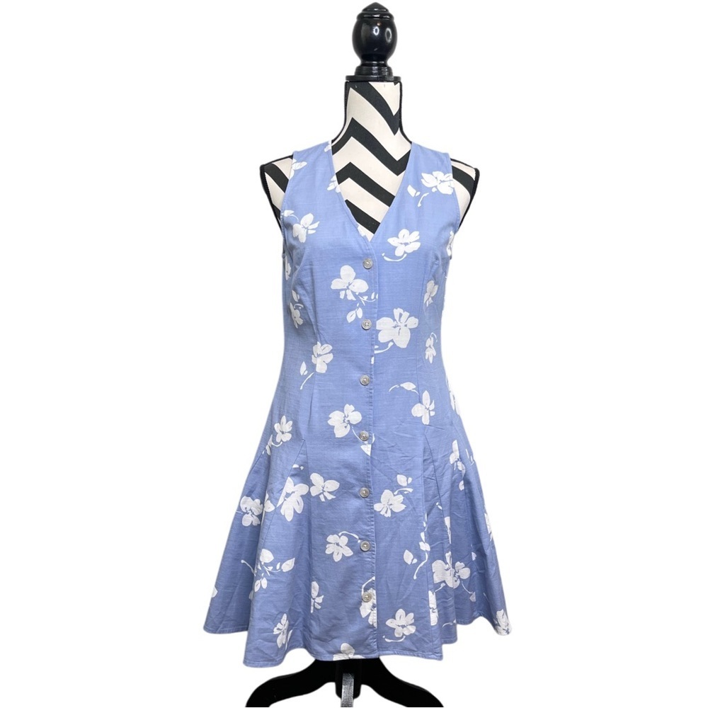 NWT Universal Thread Sz S Cotton Blend Floral Button-Down Front Dress
